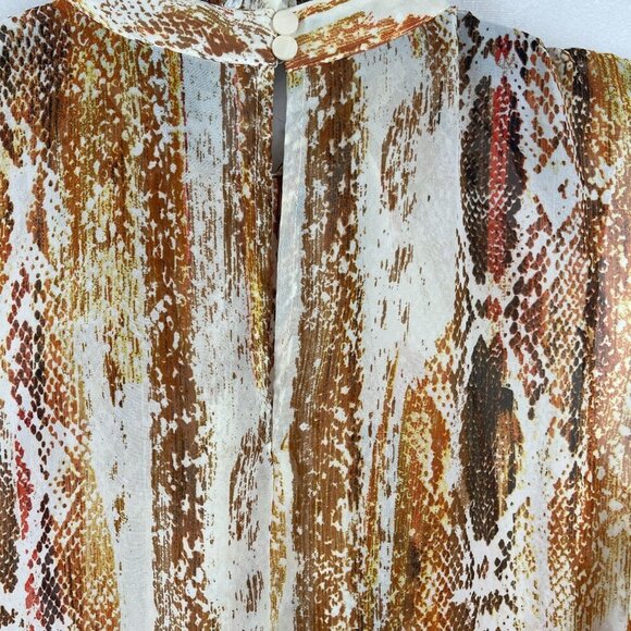 Worthington Women Sleeveless Mock Neck Blouse With Size M - Picture 6 of 6